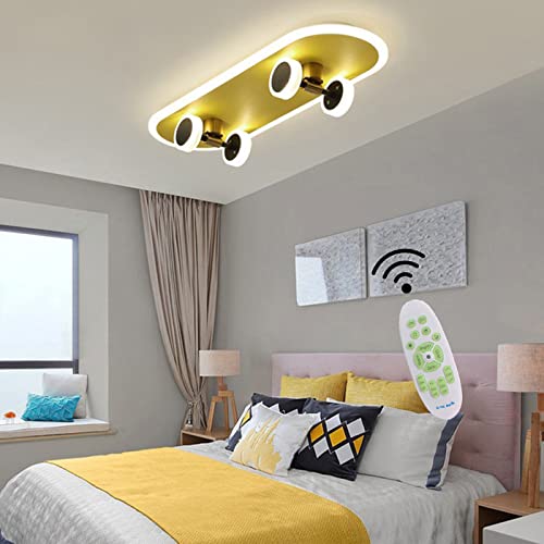 Plafond LED chambre enfant dimmable avec télécommande pour luminaire moderne - 2