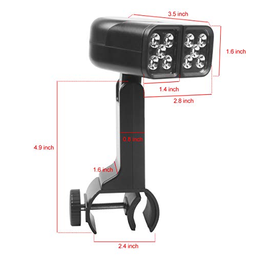 Barbecue Grill Light,Touch Switch With 10 Super Bright Led Lights, Which Can Be Rotated At Multiple Angles,Waterproof & Heat Resistant For Gas/Charcoal/Electric Grill Working/Reading/Camping/Bbq Pit #TOP6