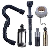 Hippotech Ölpumpe Ölleitung Schneckengetriebe Filter Kraftstoffleitung für Stihl MS180 MS170 018 017