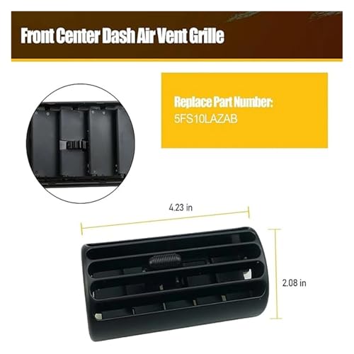 Bouche d'aération de tableau de bord Jeep Wrangler TJ 97-06 centrale - 4