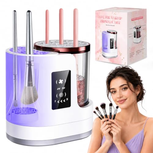 Sonic Makeup Brush Washer with LED Screen