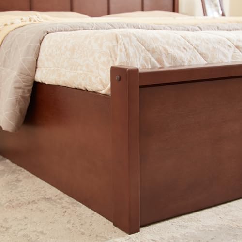 Image of Home Centre | Denis Cresta | Solid Wood | Hydraulic Storage | King Beds | Walnut | 1 Year Warranty