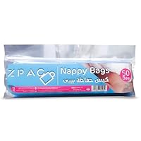 ZPAC disposable nappy bag -Color Blue- 50 bags size 17 x 25 cm