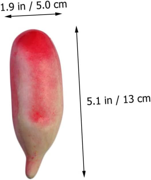 3sets 6pcs Lifelike Artificial Vegetable Models Realistic Radish Carrot Display for Teaching and Decoration Bright Colors for Festive Atmosphere for Learning and Store 6pcs*3