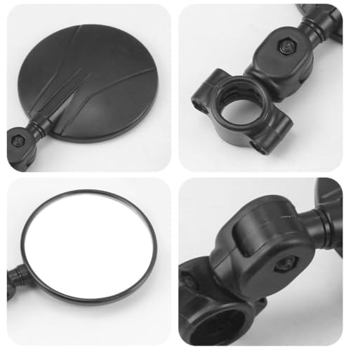 Espejo retrovisor universal para motocicleta con extremos de manillar ajustables 5