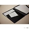 Maruman Mnemosyne Padfolio Notebook, A4, 8.27 x 11.69, Premium Black Folder With 5mm Grid Notepad, Includes 2 Storage Pockets, For Professionals, Teachers, and Students, Made in Japan