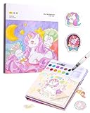 BNREOZA Libro da Colorare ad Acqua Unicorno per Bambini:Set...