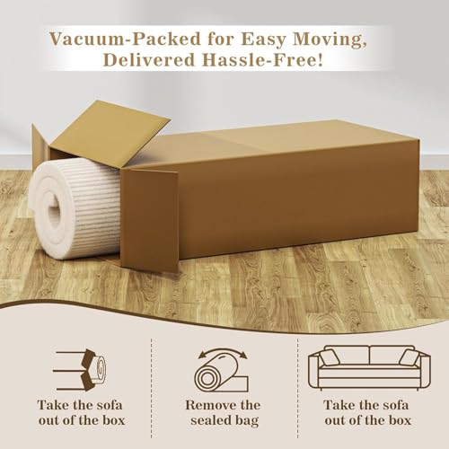 Image of Cloud Sectional Boneless Couches for Living Room, Modular L Shaped Couch with Deep Seat Oversized Right Facing Chaise, White | No Assembly Required, Cat-Claw Resistant, High-Resilience Foam