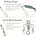 PTILSERY Fluorocarbon Leader Line for Saltwater Freshwater Fluorocarbon Fishing Leader Fluorocarbon Leader with Swivels