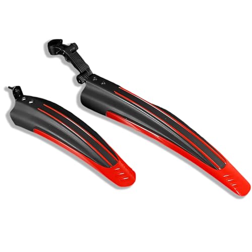 LRDCIMO Bicycle Fender Set for Yeti ARC SB115 Adjustable Bicycle Mudguards Front and Rear Fenders Wheel Protection Fenders for 20-29 inch Bikes,Red Style