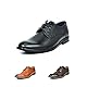 Bruno Marc Herren Anzugschuhe Schnürhalbschuhe Business Büro Hochzeitschuhe Herren,Size 47,Schwarz 16,PRINCE-16