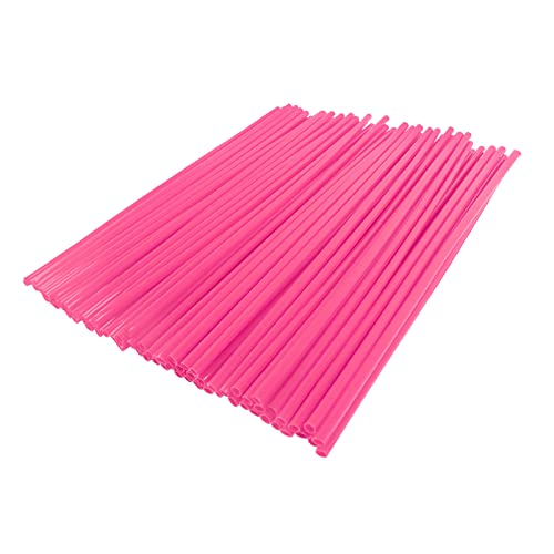 72Pcs Universal Spoke Skins Covers，Wheel Spoke Wraps Skins Pipe Trim Decoration Protector For Motorcycle Dirt Bike Yamaha Honda Bmw Suzuki Kawasaki(Pink) #TOP4