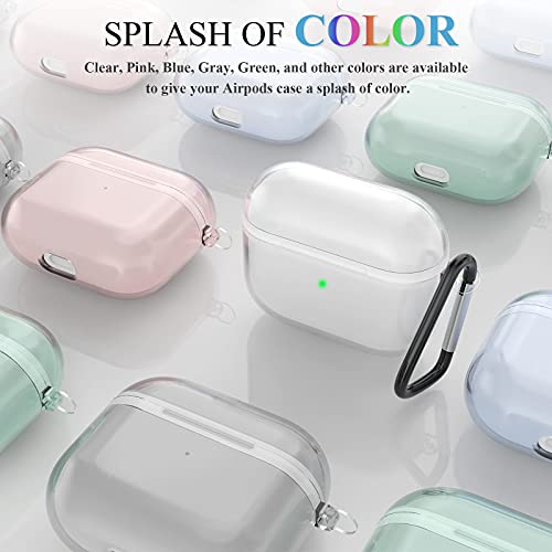 Geekboy Soft Tpu Case Cover Compatible For Airpods 3 (2021) With Keychain Portable Shockproof And Dustproof See-Through Protective Cover, Front Led Visible, Airpods 3 Accessories - Clear #TOP5