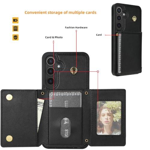 Coque Samsung S24 Plus violette anti-rayure avec rabat magnétique et range-carte - 2