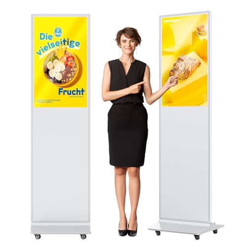 Image of 32'' Digital Signage Display Smart Android LCD Sign Kiosk Electronic Menu Board Advertising Display Screen Monitor HDMI WiFi USB 2K Media Video Player (TouchScreen,White)