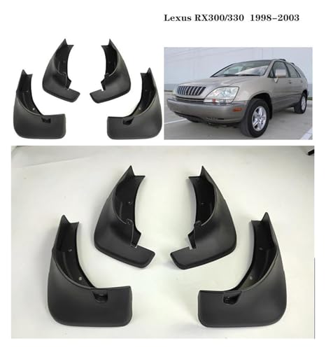 Guardabarros para Lexus Harrier RX 2003-2008 XU30 protectores contra salpicaduras 3