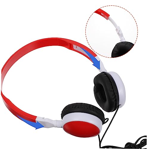 Gatuida 3 Pcs Children's Headphones Children Headset Foldable Stereo Classroom Headphones Stereo Headphones Wired Stereo Music Headset Kids Wired Headphones in-ear PVC Student