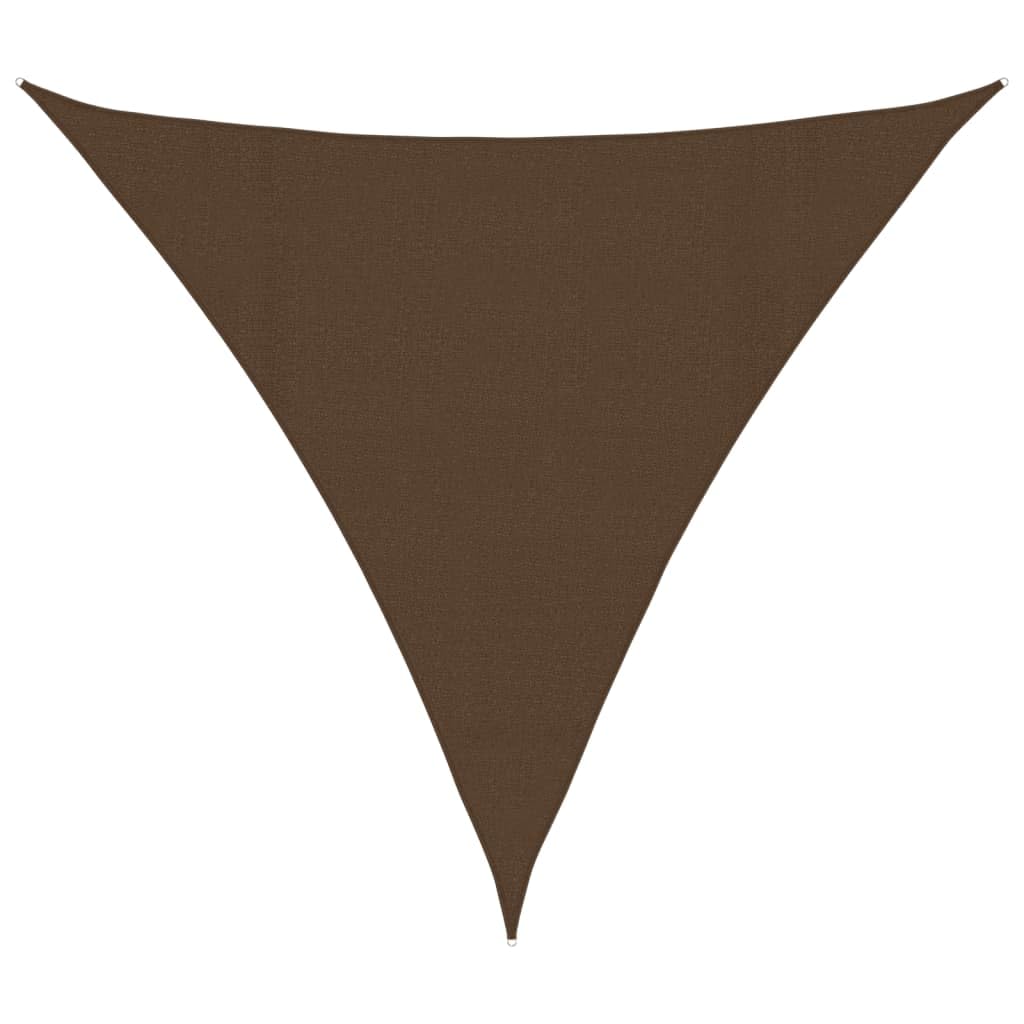 vidaXL Sunshade Sail 160 g/m² Brown 4x4x4 m HDPE — image 1