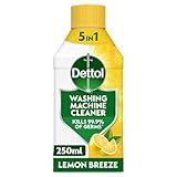 Dettol, Washing Machine Cleaner, Lemon Scent, 250ml, Antibacterial, Removes Bacteria, Bad Odours, Limescale and Hidden Dirt, Lasting Freshness, Kills 99.9 Percent of Bacteria, 5in1 Deep Clean