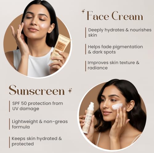 Image of Glamveda Glutathione 6-Step Skincare Kit | Face Wash, Peel-Off Mask, Serum, Cream, Sunscreen & Under Eye Cream | Skin Brightening Routine for Even-Toned & Radiant-Looking Skin