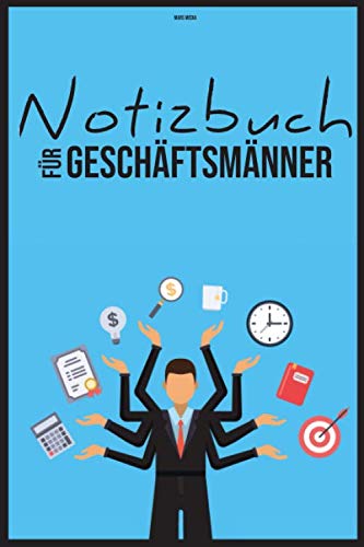 Notizbuch für Geschäftsmänner: 200 Seiten A5 | Liniert & DotGrid | Notiz & Skizzenbuch | Geschäftsmann | Selbstständig | Meetings | Geschäftsreisen