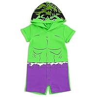 Marvel Avengers Hulk Toddler Boys Cosplay Romper Multicolor 4T