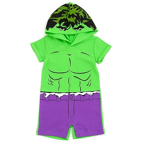 Marvel Avengers Hulk Little Boys Cosplay Romper Multicolor 7-8