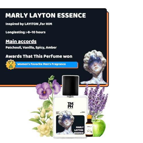 Image of TMPerfumehouseMARLY Layton Essence EDP for Men | Spicy, Fruity & Long Lasting Perfume Spray | Warmspicy, Freshspicy & Vanilla Fragrance | Luxury Gift for Him | TMPH | 50ml