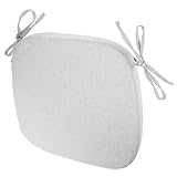 Homoyoyo Sitzerhöhung aus Schaumstoff für Stuhlkissen 43x42x5cm mit Abnehmbarem Bezug Grau für Esszimmerstühle Rutschfest und Waschbar Tragbar für Reisen und Alltag