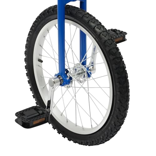 Image of DYNAMI Unicycle with Excellent Steel Frame,Leakproof Tire,Adjustable Height,Curved PU Seat,Mute Bearing,Anti-Slip Designs,for Outdoor Sports Fitness Exercise