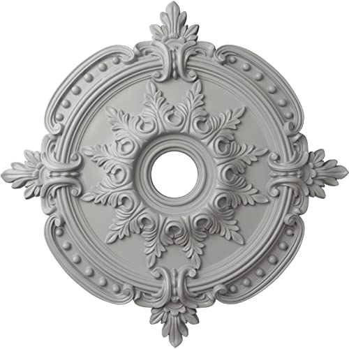 Image of Ekena Millwork CM28BEFRF Benson Classic Ceiling Medallion, 28-3 /8 inch x 3-3 /4 inch x 1-5 /8 inch, Frost