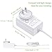 Rollerhouse 12V DC 2-Amp Plug-in Transformer Wall Adapter/Power Supply Adapter/5 Ft Cable, AC 100-240V to 12V Transformers White