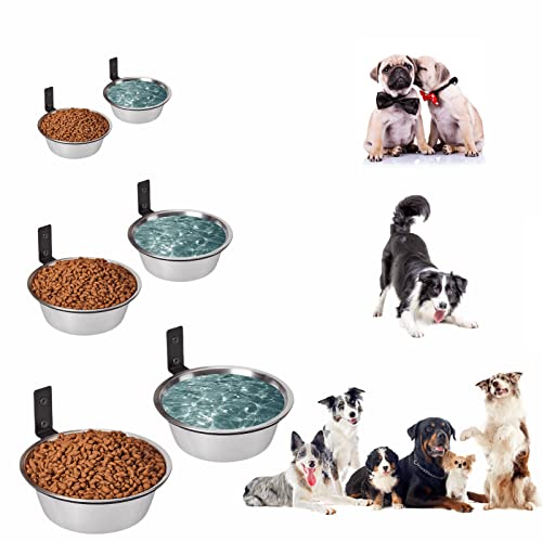 FOYO Stainless Steel Pet Bowls Set - Dog Dishes for Small/Medium Dogs, 29 OZ Food and Water Bowls, Set of 2