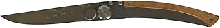 Roger Orfevre Le Thiers Made In France Stainless Steel Folding Pocket Knife With K-Lock, 3-in (7.6cm), Juniper Wood Handle