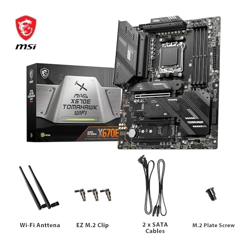 MAG X670E TOMAHAWK WIFI Scheda Madre ATX - Supporta AMD Ryzen 7000, AM5-80A SPS VRM, DDR5 Memory Boost 6600+MHz/OC, PCIe 5.0 x16, M.2 Gen5, Wi-Fi 6E - Scheda madre - Immagine 6