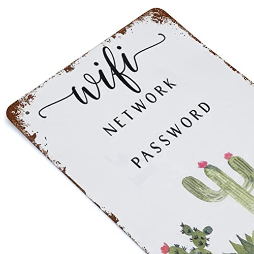 Plaque métal WiFi pour afficher le code internet sans papier volant
