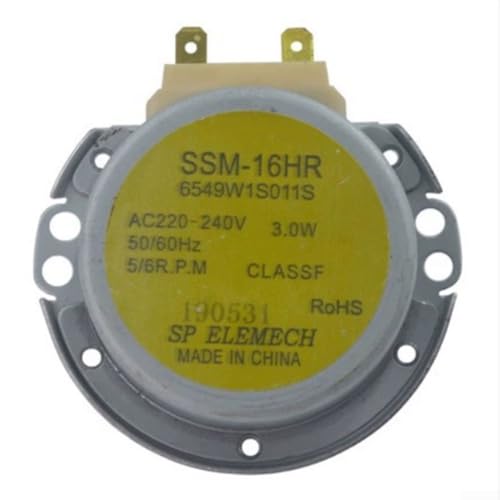 Moteur de rechange pour plateau tournant micro-ondes à couple élevé, résistant à la chaleur, ensemble moteur synchrone pour 6549W1S011S, unité...