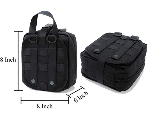 Rip-Away Emt Pouch Molle Pouch Ifak Pouch Medical First Aid Kit Utility Pouch 1000D Nylon Carlebben (With Medical Supplies) #TOP4