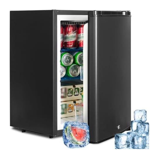 SMETA Frigo 12V, Réfrigérateur Camping 12V 220V 40L, avec Serrure, Porte Réversible, Frigo Caravane, Camping Car, Réfrigérateur pour Voiture, Van, Fourgon, Bureau, Gîte - Noir