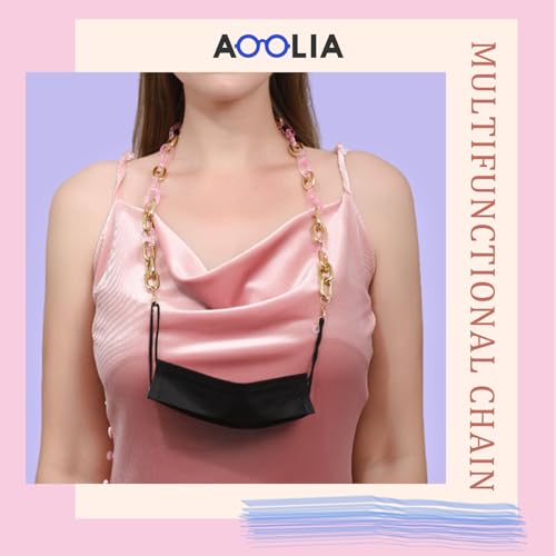 Image of Acrylic Glasses Chain Holder for Women Sunglasses Lanyard Necklace Decorative Chain Eyewear Retainer Eyeglass Strap
