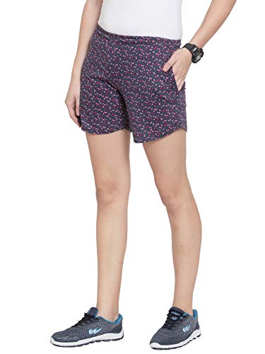 Image of UZARUS Women's Cotton Sleep Night Wear Printed Shorts - Pack of 2
