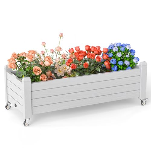 EasyUp Horticulture Garden Planter Box, Divisible Resin Planter Box for
