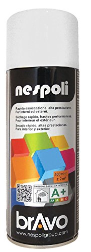NESPOLI Aérosol peinture professionnelle blanc neige brillant 400 ml