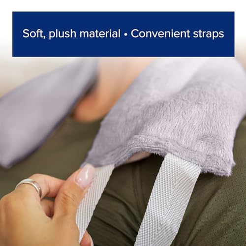 Image of Bed Buddy Hot and Cold Neck Wrap, Microwavable Heating Pad & Cold Pack for Neck, Sore Muscles - Moist Heat Therapy Wrap, Grey, Unscented