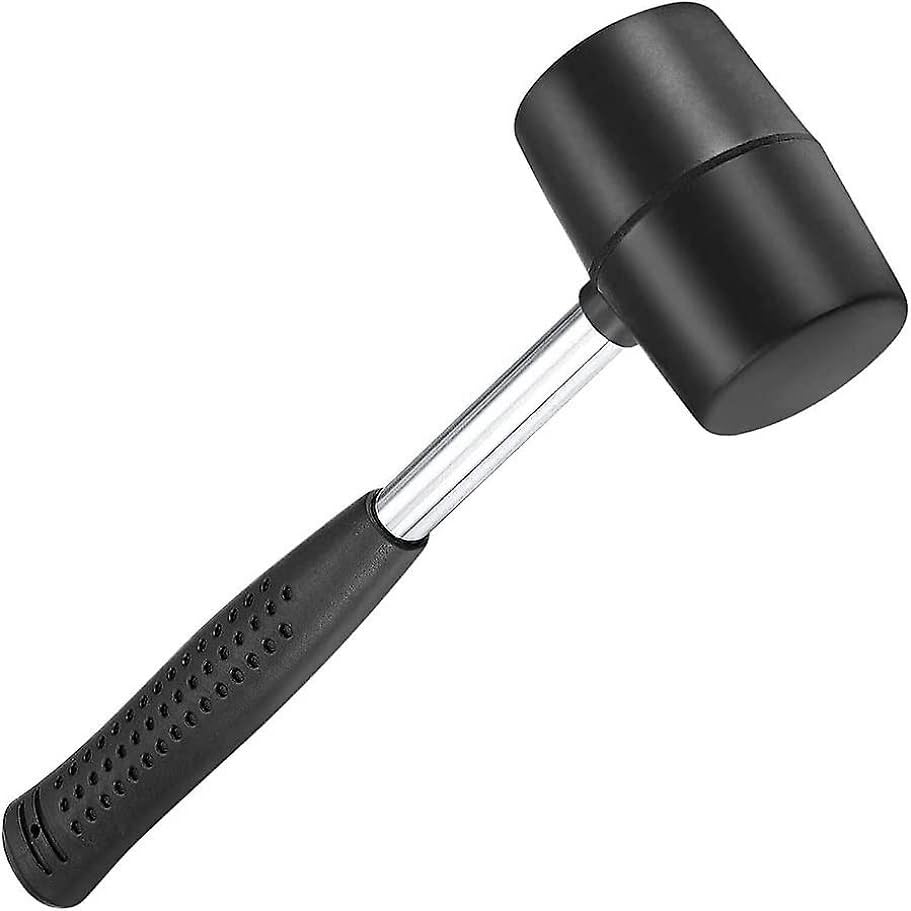 CABLEPELADO Mazo de goma Martillo de hule, Martillo de goma, Mazo de goma, Martillo de caucho, Mazo de caucho, Martillo de hule, Martillo de golpe suave, 300 Gramos