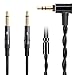 FAAEAL Audio Replacement Cable Compatible with Hifiman Sundara HE4XX HE400SE HE560 HE1000V2,Meze 99 Classics,Denon AH-D7200 AH-D9200 Headphones,3.5mm to Dual 3.5mm(4.9ft 2-Pack)