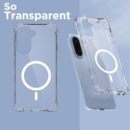 Image of Pikkme Back Cover for OnePlus Nord Ce 5 5G Mag-Safe Shockproof PC + TPU Protective Case Magnetic Support Bumper Case (Transparent Mag-Safe)