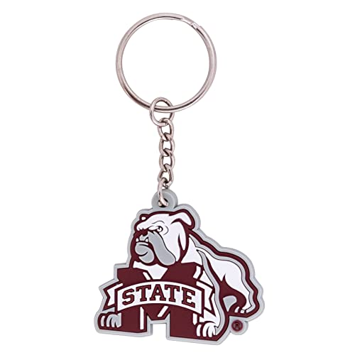Desert Cactus Mississippi State University Keychain MSU Bulldogs Car Keys Holder (PVC A)