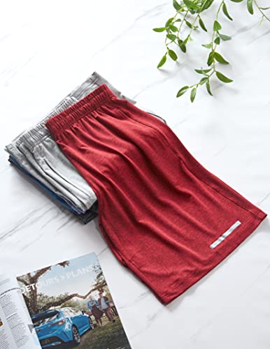 Image of Liberty Imports 5 Pack Big Boys Youth Athletic Mesh Basketball Shorts with Pockets Quick Dry Activewear