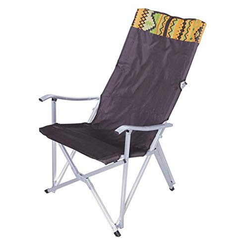 ERSD Outdoor Convenient Leisure Folding Camping Chair Multifunctional Outdoor Folding Chair Beach Chair Portable Fishing Camping Backrest Folding Chair (Color : Gray)
